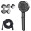 Modes Water Saving Shower Head, Adjustable Bathroom Shower Head, One Button ShutOff, High Pressure 1