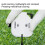 Golf Score Counter Plastic 2-Digit White/Black with Zeroing for 2 Players 8