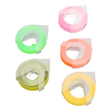 5 Stück 3D Prägeetikettenbänder für 12813-1575, 9 mm x 3 m
