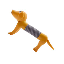 Giocattolo Pop Tubes Grigio Cane per Alleviare lo Stress, Ideale per Bambini, Autismo, Sviluppo delle Abilità Motorie Fini