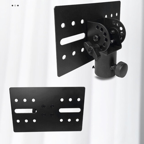 Metal Mount Adapter Bracket for DJ Speaker Stand Tripod Mount Compatibility Speaker Mounting Bracket 2