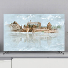 TV Covers 3280 Inch Soft Fabric Dust Proof Light Proof Screen Protector For Wall Mount Curved Desktop TVs 118X70CM