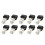 10X T10 White 5050 194 LED Bulbs Instrument Gauge Cluster Dash Light with Socket Ref: 8497 1