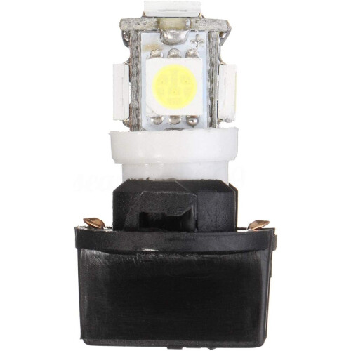 10X T10 White 5050 194 LED Bulbs Instrument Gauge Cluster Dash Light with Socket Ref: 8497 1