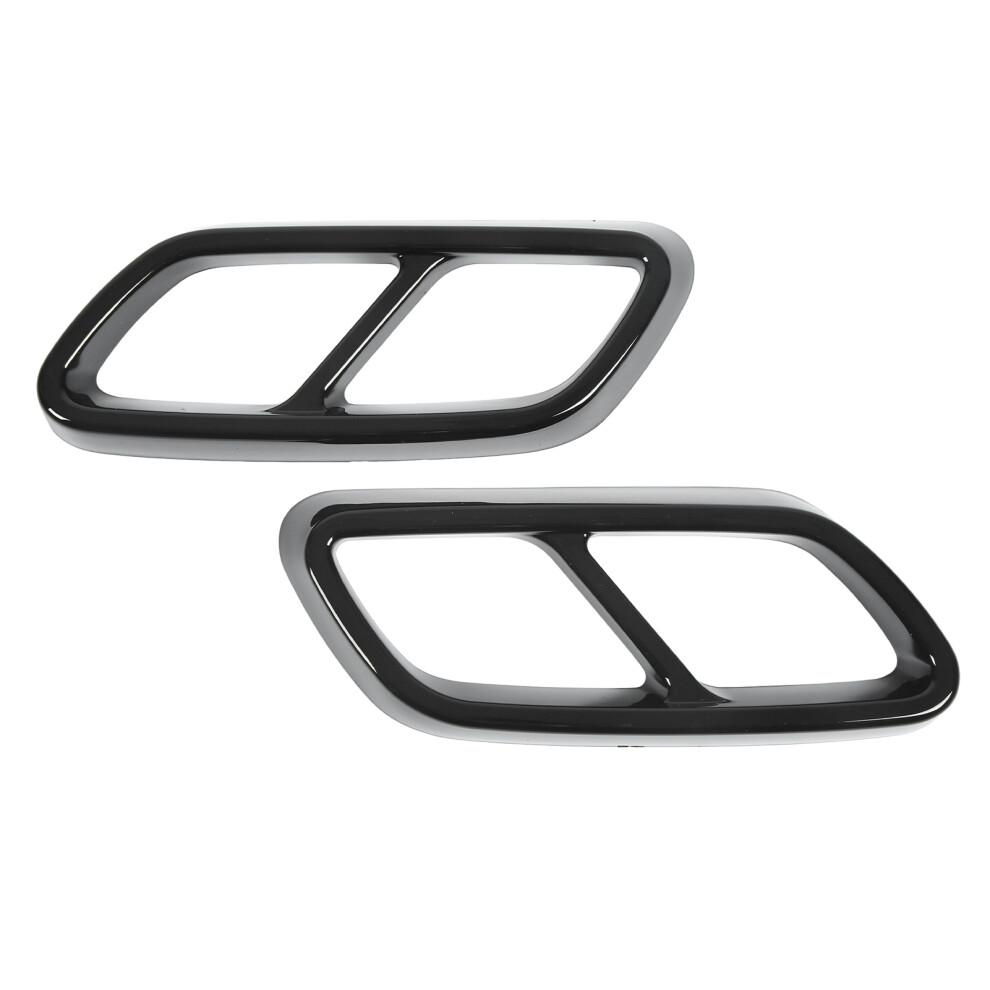 CâClass W206 2021 Gloss Exhaust Tailpipe Covers Easy Fit Black 7651374130140