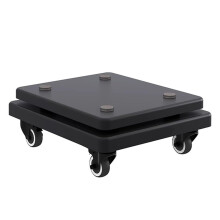 Wood Speaker Stands With Lockable Wheels Subwoofer Isolation Stand For Studio Monitor Loudspeakers A3