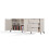 Kommode CORDOBA 2D3S Kaschmir Beige Eiche Castello Schrank 3 Schubladen Soft Close 8