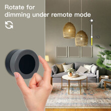 Interruttore intelligente Zigbee TY con manopola, controllo scena wireless, alimentato a batteria, dimensioni 40x40x29mm, nero