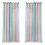 2pc Gradient Star Pattern Double Layer Blackout Curtain 100*130cm to 134*270cm 1