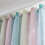 2pc Gradient Star Pattern Double Layer Blackout Curtain 100*130cm to 134*270cm 5