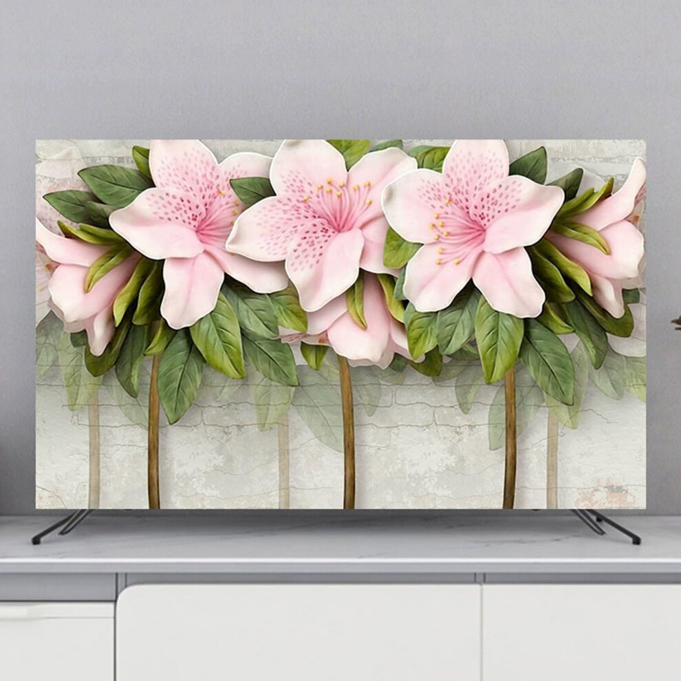 Tv Covers Indoor Tv Cover For 3280 Inch Tvs Soft Fabric Dustproof Lightproof Screen Protector For Wall Mount Monitor 9382693843777