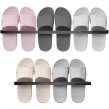 (As show, One size) Sunrain 2 pairs of shoe racks, wall mounted shoe rack, bathroom rack, shoe rack, wall mounted shoe rack