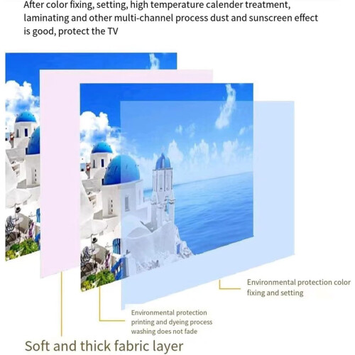 TV Screen Protector Soft Polyester Dustproof Cover 3275 Inch Flat Screen Shield for Sunlight 1