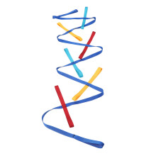 Colorful Webbing Walking Rope for Preschool Kids, 348cm Indoor Outdoor