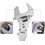 5 In 1 Locking Adjustable Wrench Anti Slip Mechanism 10 Inch Multi Function Hand Tool 5