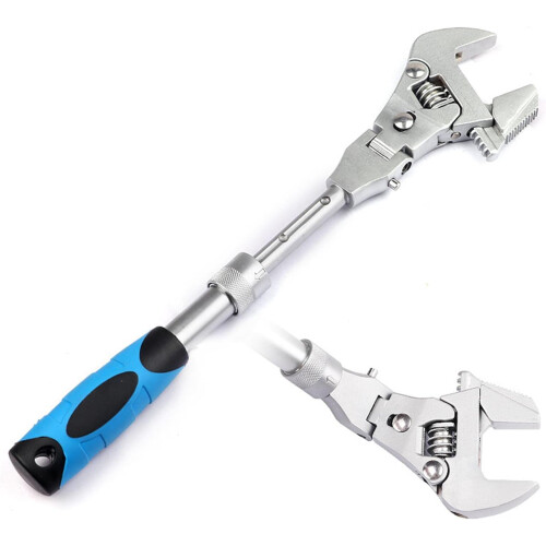 5 In 1 Locking Adjustable Wrench Anti Slip Mechanism 10 Inch Multi Function Hand Tool 2