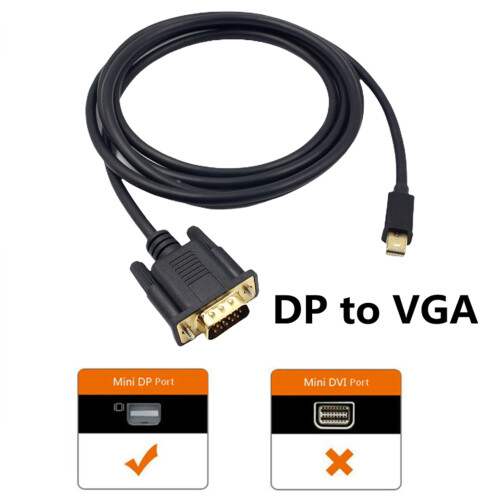 1,8 M MIni Displayport auf VGA Kabeladapter 1080P