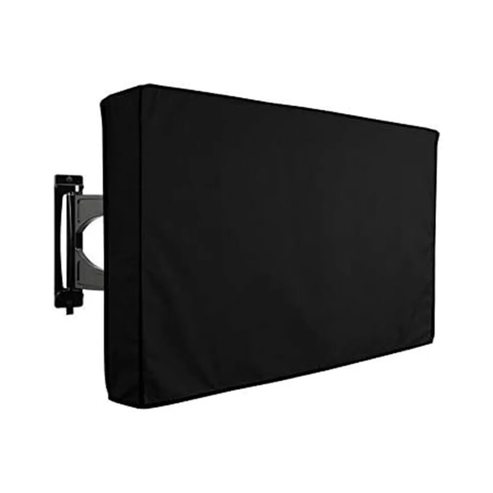 Outdoor Tv Cover 5052 Inch Waterproof Weatherproof Dustproof Uv Protection For Flat Screen Black 9382693979667