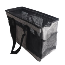 Grande Gabbia per Gatto Traspirante Grigia 45x16x28cm con Manico