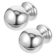 2 Pcs Garden Decorative Column Caps Border Finials Metal Gate Outdoor Fence Post Fences Topper
