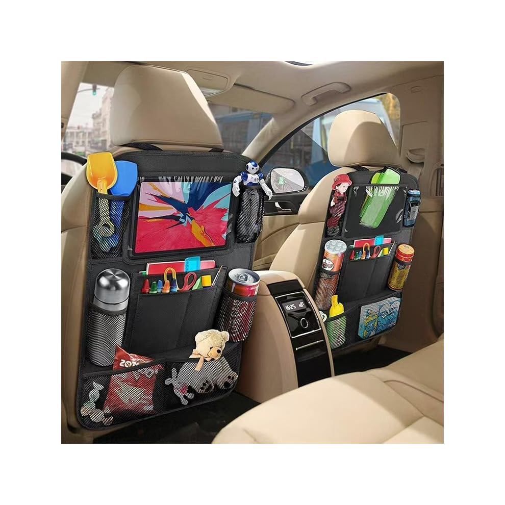 Car Seat Organiser 1 Piece Back Seat Protector For Kids Holds Up To iPad