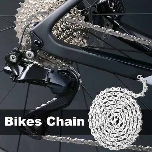 Bikes Chain  Bicycles Replacement Chain, Mountain Bikes, 116 Links Road Bikes, Efficient Power Transfer 2