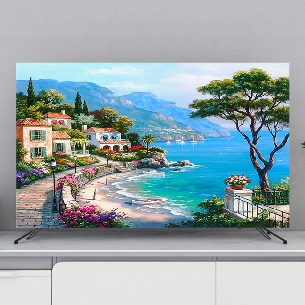Tv Covers 3280 Inch Tv Dustproof Proof Soft Fabric Screen Protector For Wall Mount Curved Desktop Monitor Light 9382693844910