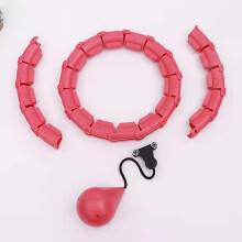 Detachable Knots Weighted Exercise Hoop with Adjustable Size Abdomen Fitness Equipment Non Fall Smart Hoop Massage Function Auto Spinning Ball Fits A