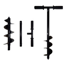 Earth Auger Drill Bit With Handle DIY Tools Handheld Manual Digger Post Hole Drill Bit Spiral Ground Auger 1Pcs