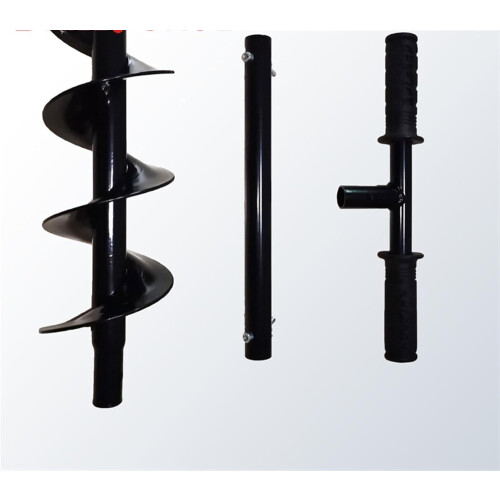 Earth Auger Drill Bit With Handle DIY Tools Handheld Manual Digger Post Hole Drill Bit Spiral Ground Auger 1Pcs 2