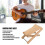 Sturdy Wooden Guitar Foot Rest, 3 Adjustable Heights, Foldable Beech Stool 5