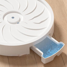 Round Plant Pot Caddy with Wheels and Water Storage Tray, 26cm Indoor Outdoor Trolley Stand White