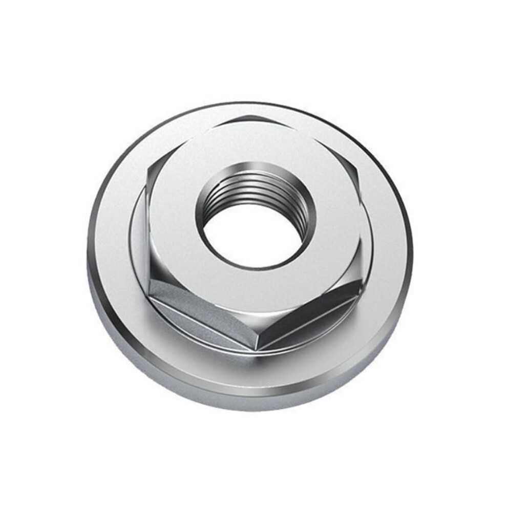 1Pc Hexagonal Flange Locking Nut Stainless Steel Nut Modification Part Replacement Fitting For 100 Type Angle Grinder 9382693845313