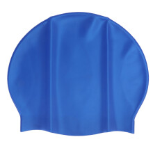 Bonnet de natation en silicone épais et grand, unisexe, bleu, 60 g