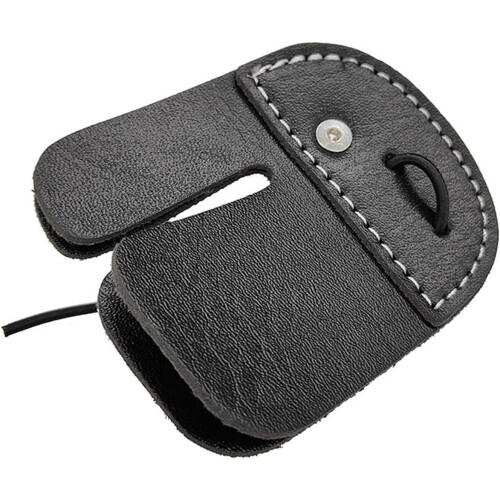 Leather Finger Guard Pad Leather Protective Tab Finger Protector Right Handed Finger Tab Black 1