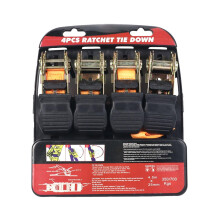 Cargo Ties Down Ratchets Straps For Load Securing In Various Environment Camping Gear Moving And Securing Loads 4 pack