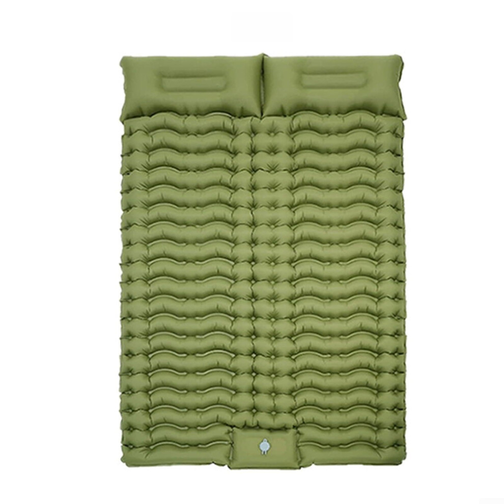Double Camping Mattress Inflatable Sleeping Pad Waterproof Lightweight Portable Air Bed With Foot Pump For Hiking-image-OPC-PPN2WTX-NEW