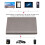 High-Speed 1TB Gray Ultra Thin CNC External Hard Drive USB 3.0 6