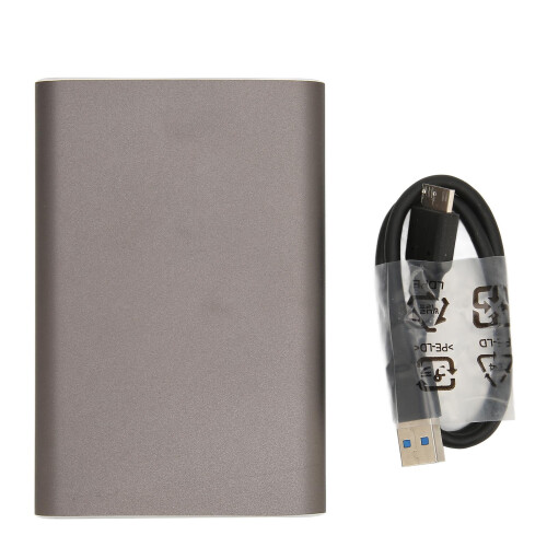 High-Speed 1TB Gray Ultra Thin CNC External Hard Drive USB 3.0 1