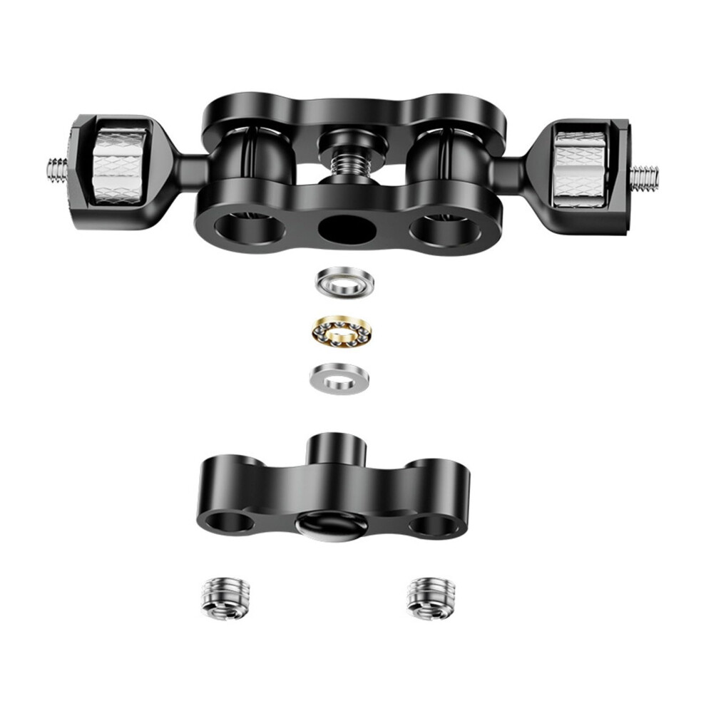 Double Ballheads Flexible Arm Clamp 1/4 Inch Screw Mount For Camera Accessories Aluminum Alloy Clamp 9426802656183