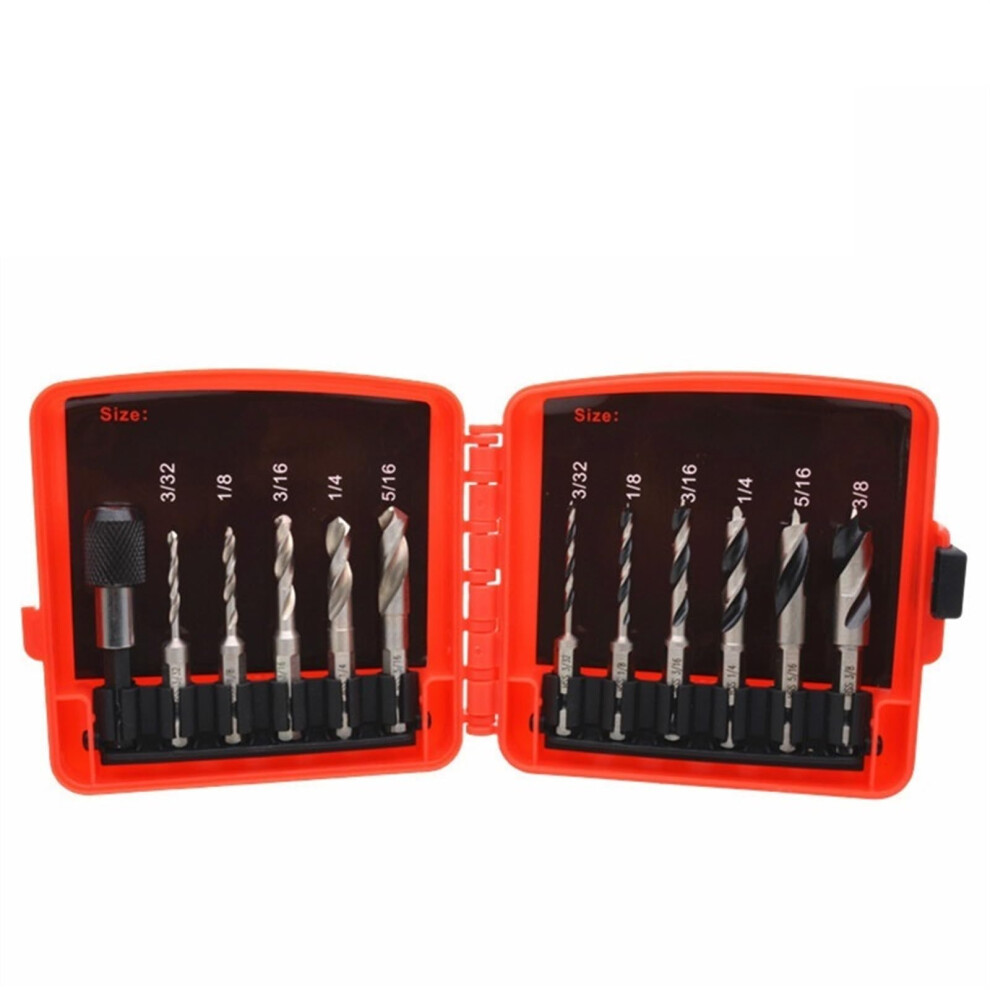 Woodworking Stubby Drill Bits Set Quick Change Tools (Color : Set C(12Pcs)) 9347817170153