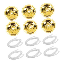 Oil Lamp Wicks Replacement with Reusable Floating Holders for DIY Candle Making and Lanterns