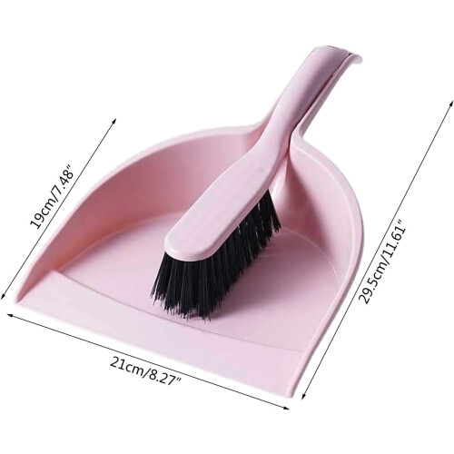 Small Broom and Dustpan Set with Long Handle for Home Kitchen Office Cleaning Tools 1