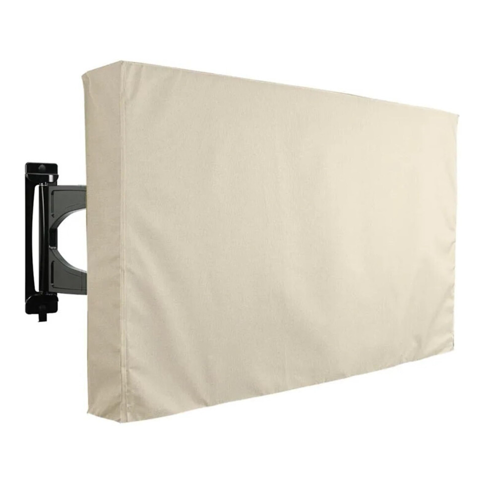 Outdoor Weatherproof Tv Cover For 3032 Inch With Remote Pocket And Full Coverage Protection White 9113335588929