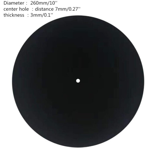 Antistatic Felt Switch Mat For LP Turntable, 7 Mm Input Diameter, Nonslip 2