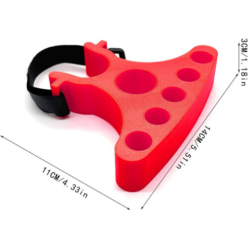 Bicycles Maintenance Handle Holder 2 Piece Clip On Bicycle Handlebar Stand Stabilizer Red 1