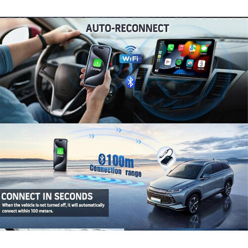 Wireless Carplay-adapter 2024 oppgradering for Carplay 1