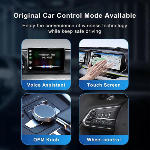 Wireless CarPlay-adapter for bil USB Plug & Play 1