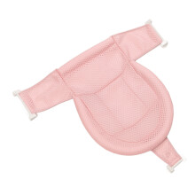 Filet de support pour baignoire bébé, mesh en air doux, rose, 7,5x35x66cm
