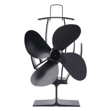 Silent Thermal Stove Fan, Heat Powered Fireplace Fan with Overheating Protection and Operating Temperature Range for Efficient Warmth Distribution